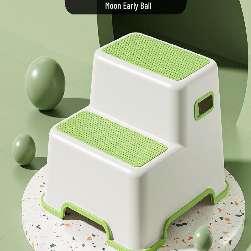 Dual-Use Two-Step Ladder & Footstool for Kitchen and Car Washing