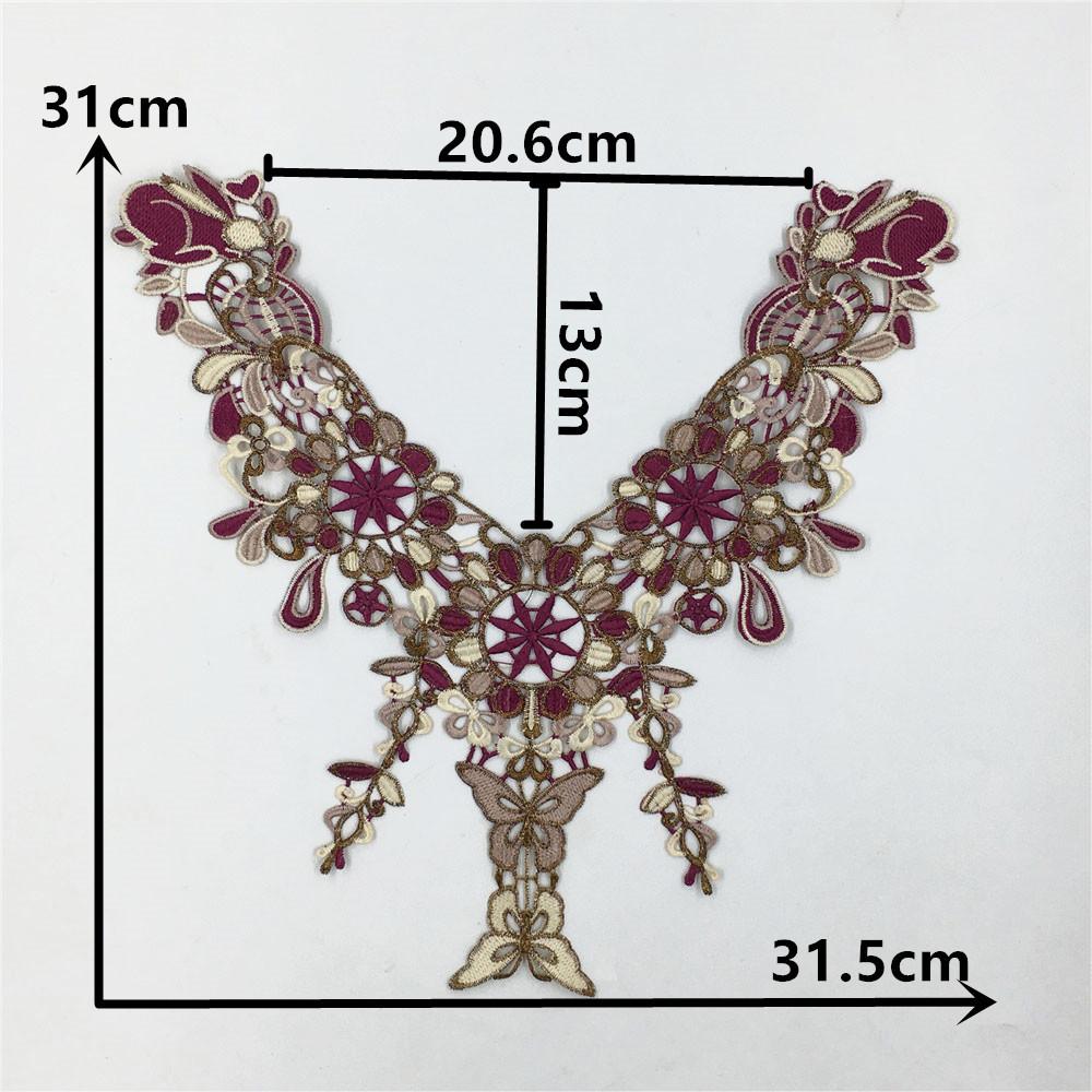 Clothing Accessories Lace Flower Hollow Lace Polyester Collar Multi-Color Embroidered Clothes Diy Decorative Neckline Accessories