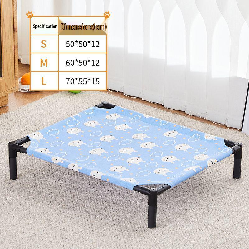 All-Season Pet Bed: Moisture-Proof, Breathable, Removable, Washable, Cool Off-the-Ground Nest for Cats and Dogs