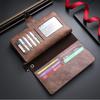 Pu Handhold Long Zipper Wallets Men Women  Business Coin Pocket Multi-Card Slot Card Case Wallet Luxury Purse Phone Bag