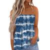 Tube Tops For Women,Cute Sexy Off Shoulder  Print Sleeveless T-Shirt