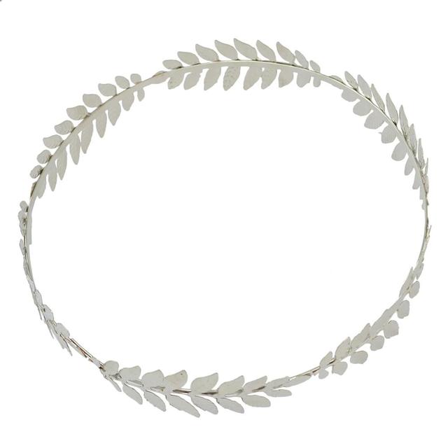 Fashion Gold Leaf Crown Laurel Tiara Grecian Leaf Back Headpiece Pearl Wedding Tiara Headband Hair Crown Bridal Hair Accessories