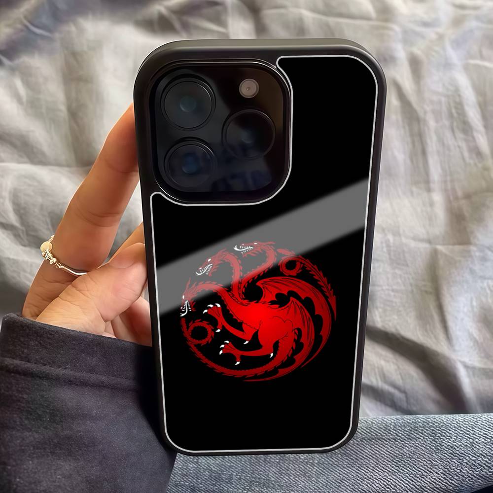 

Thrones Game Cool Logo Pattern For Iphone Black Hard Plastic 17 Air 16 14 11 15 13 12Pro Max PC TPU Phone Case Cover iPhone 13