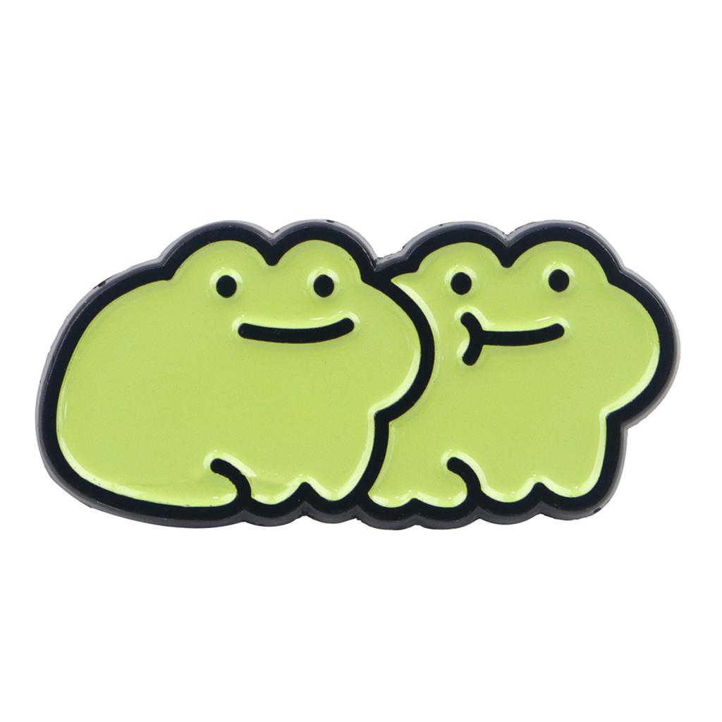 Cute Frogs Enamel Pin Cartoon Animals Pin Badge On Backpack Women's Brooch Lapel Pins Costume Accessories Fashion Jewelry Gifts