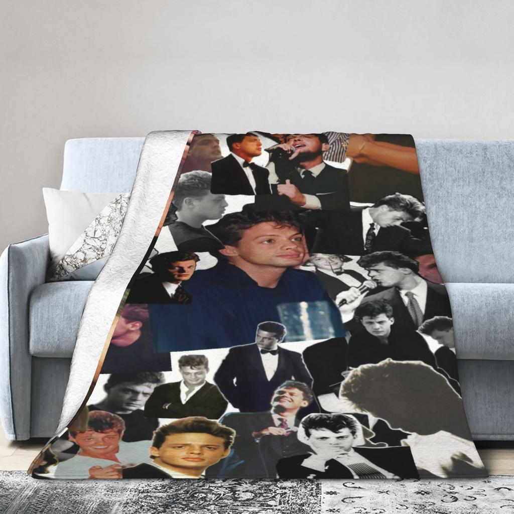 L-Luis Miguel Mexican Singer Print Blanket Quality Warm Soft Throw Blanket Winter Travel Couch Chair Novelty Bedspread