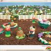 Spring Farm Garden Miniature Cute Cat & Frog Resin Ornaments