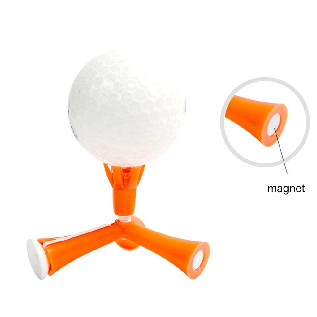 Adjustable Height Golfs Tee Self Standing Golfs Practice Training Golfs Ball Holder Turnable Tripod Golfs Tees Holder