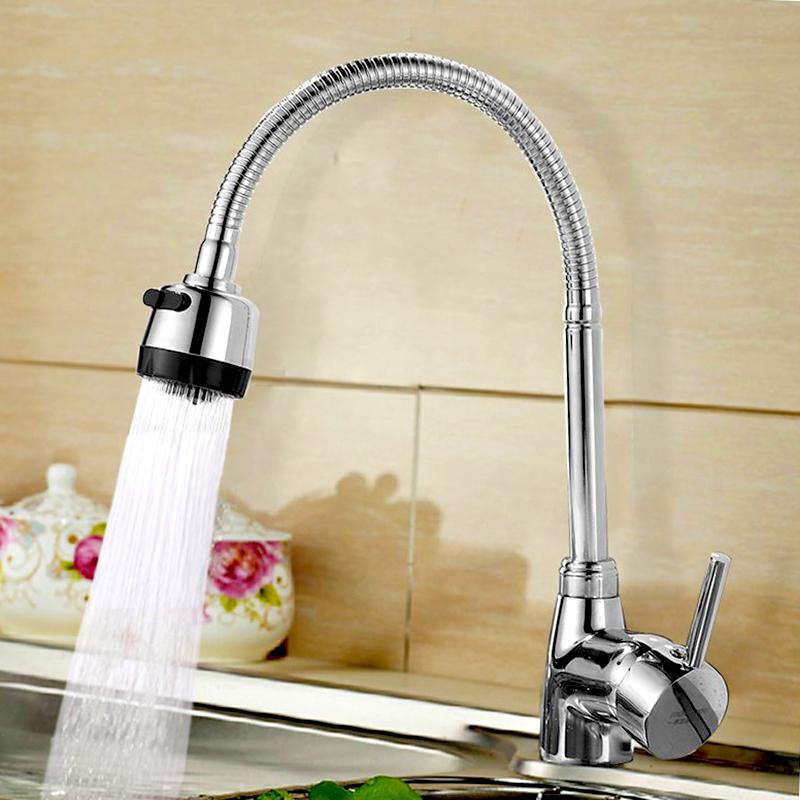 Cross-border Manufacturer Direct Sales Kitchen Faucet Cold Hot Universal Vegetable Washing Basin Sink Rotatable Household Alloy