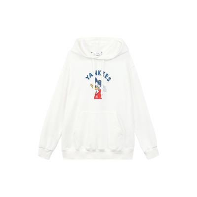 MLB X Disney Sweatshirt Unisex Ivory White 3AHDD1014-50IVS