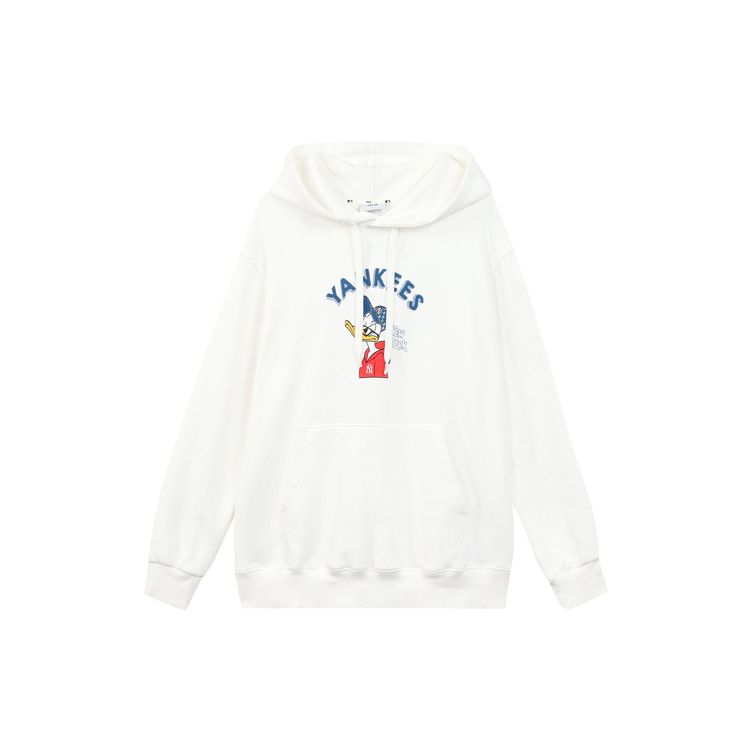 MLB x Disney Sweatshirt Unisex Ivory White 3AHDD1014-50IVS S
