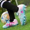 28-38 Kinder Fußballschuhe Jugend Lange Stollen Fester Klettverschluss Fußballschuhe Training Kinder Fußballschuhe