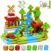Magnetic Blocks 157Pcs 1" Magnetic Building Blocks Cubes For,Magnet Tiles Stacking Toy, Build Forest World Set, Stem Sensory To