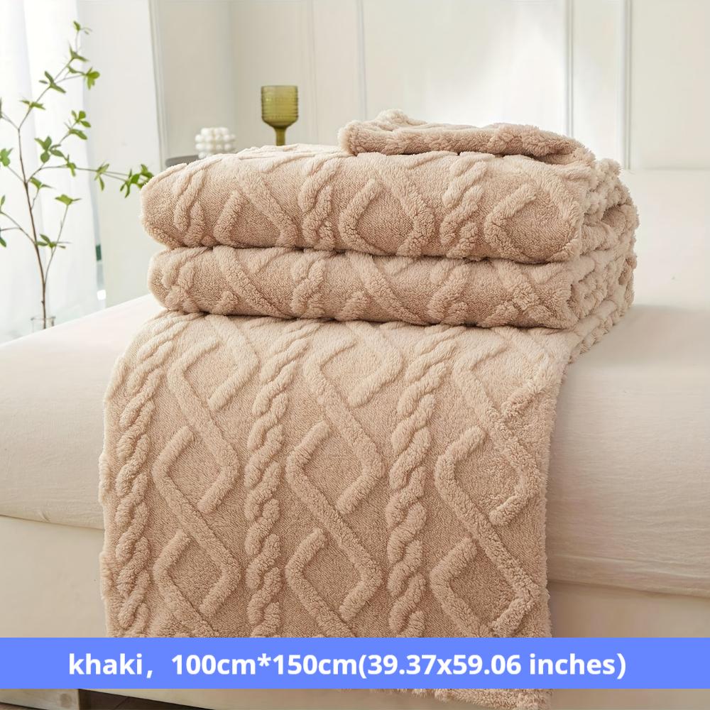 Jacquard Taft Fleece Blanket Coral Fleece Blanket Sofa Blanket Office Blanket Cross-border Blanket Pet Blanket
