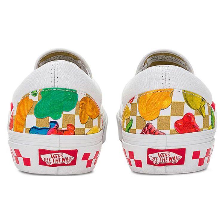 Haribo X Vans Classic Slip-On Gummy Candies Unisex Sneakers Multi-Color Checkerboard-Multi VN0A7Q5DBMB