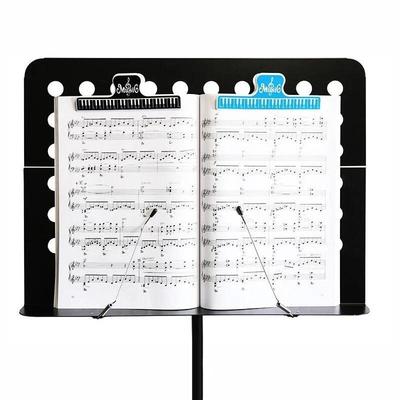 1PC Colorful Plastic Music Score Fixed Clips Book Paper Holder for Guitar Violin Piano Player Multi-functional Spring Clips 15cm