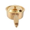 Stainless Steel Thickened Milk Pot with Lid Compound 3‑Layer Bottom Complementary Food Pot