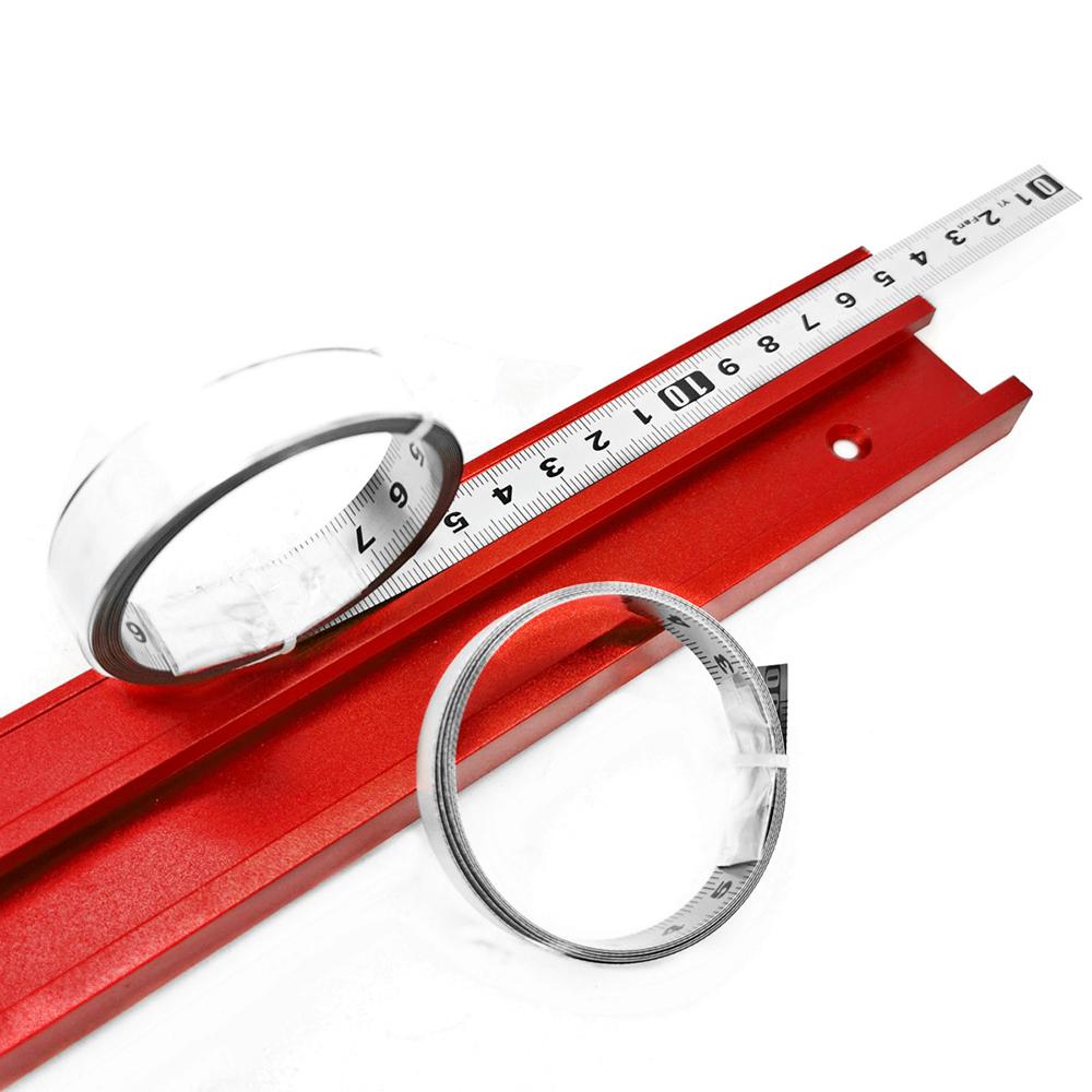 Stainless Steel Miter Track Tape Measure Self Adhesive Metric Scale Ruler Rust-Proof Durable And Wear-Resistan Ruler