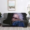 Vergil From The Devil May Cry Series Blanket Warm Flannel Throw Blanket Bedspread for Bed Living Room Picnic Travel Home Sofa