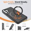 Suitable S26plus Matte Magnetic Phone Case S25Ultra Rotating Bracket S24 Anti-slip Protective Cover