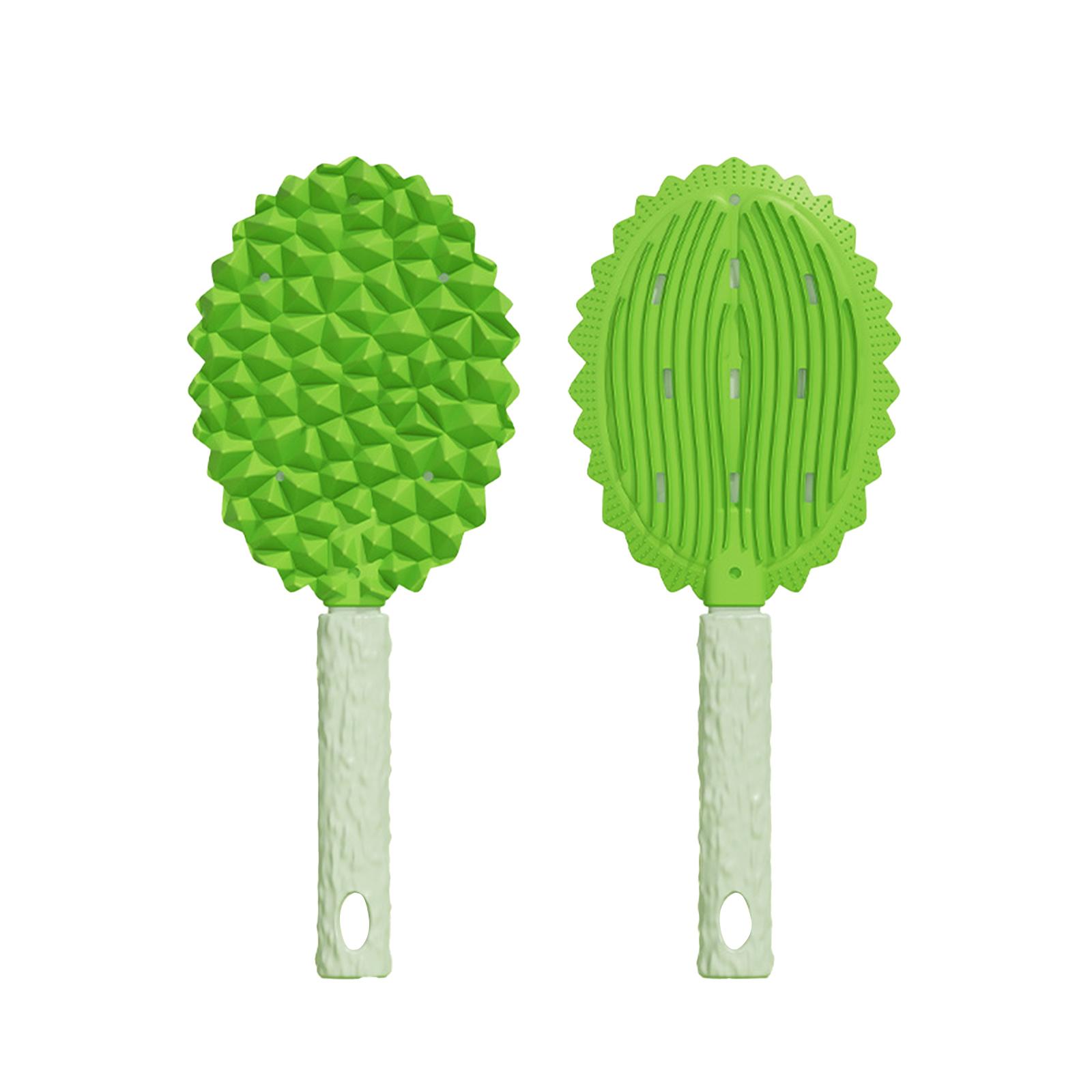 

Durian-Shaped Pet Massage Brush: Efficient Loose Hair Remover & 2-in-1 Deshedding Comb For Cats & Dogs One Size зелёный