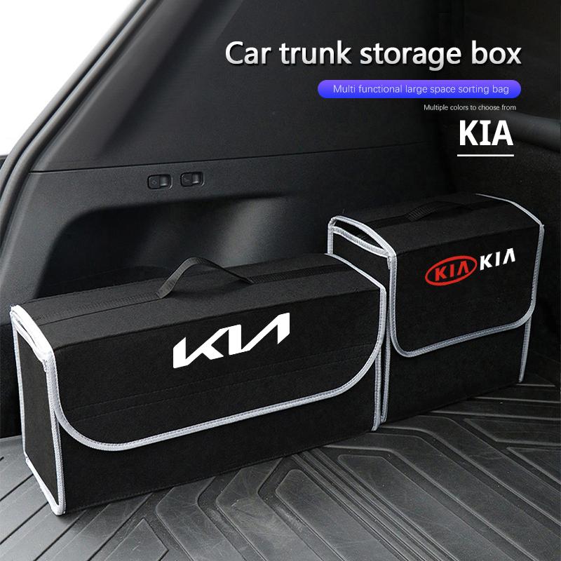 AEF1 Car Trunk Organizer Box Large Capacity Folding Storage Bag For KIA K3 Sportage Carnival K5 Seltos Pegas KX1 EV5 Sonet EV6 K4 EV3