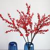 Luxurious Artificial Holly Red Berries with Fruit Tops - New Year Wealth Decoration Ornaments & Flowers