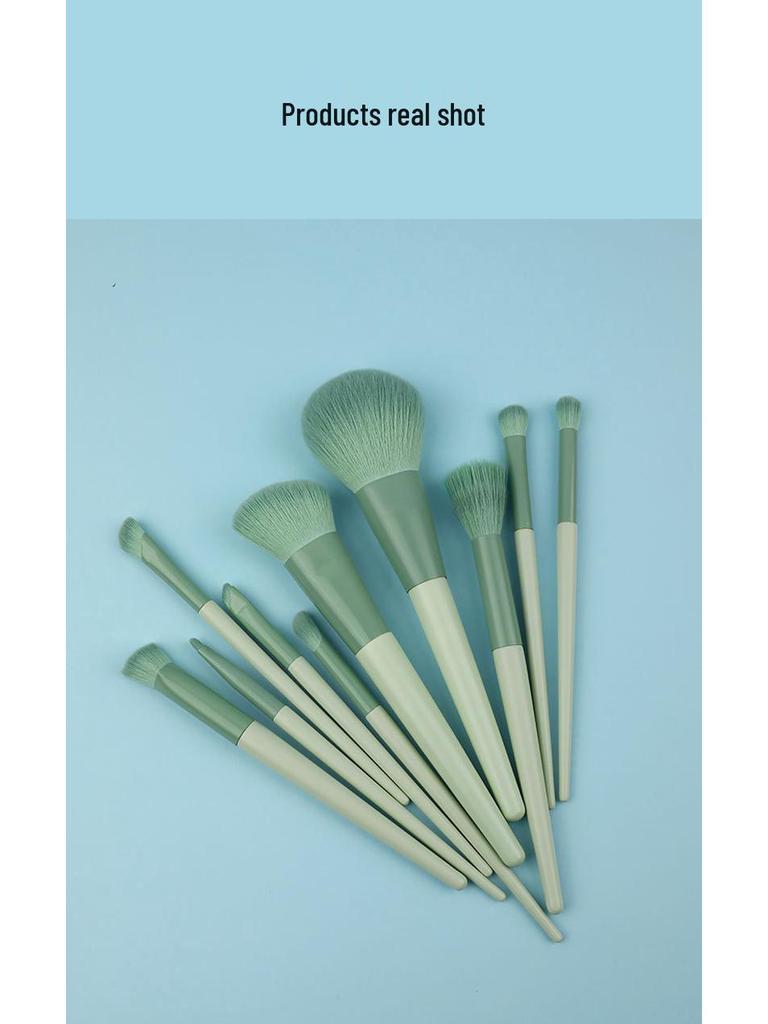 Cai Shi Lan 10/12-Piece 3.0 Three-Color Makeup Brush Set - Soft Bristles for Blush, Powder, and Contour.