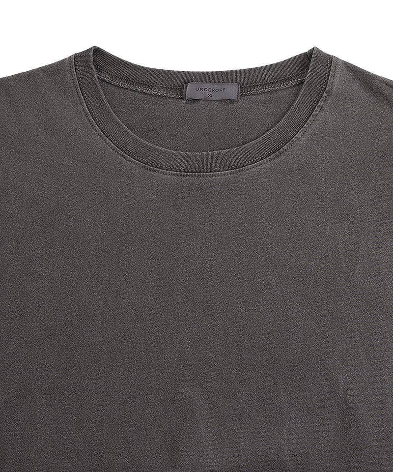 UNDEROFF Oversized Pigment Short Sleeve T-Shirt Cream