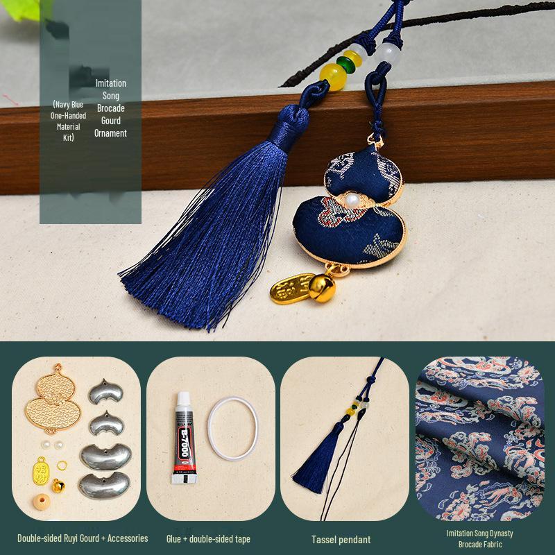 Mother s Day DIY Ancient Style Gourd Pendant Kit - Handmade Car Accessory Gift