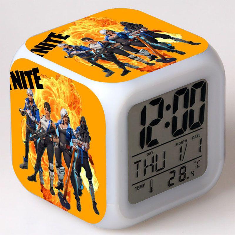 Colorful Multi-function Digital Alarm Clock With Led Display And Thermometer