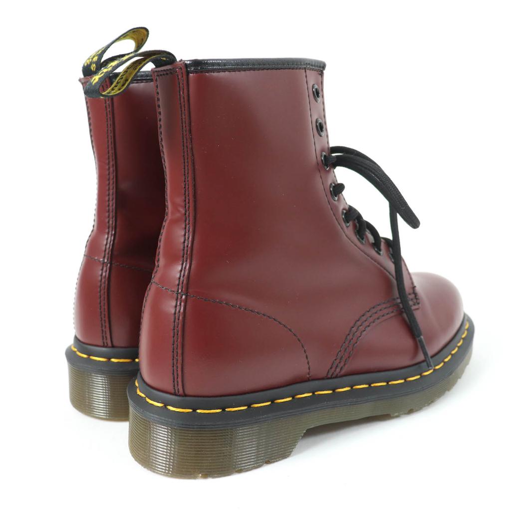 Excellent Dr.Martens Boots SMOOTH 1460 8 Holes Cherry Red Leather Women Used