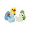 Miniature Colorful Luminous Duck Resin Ornaments for Micro Landscape and Moss Decor