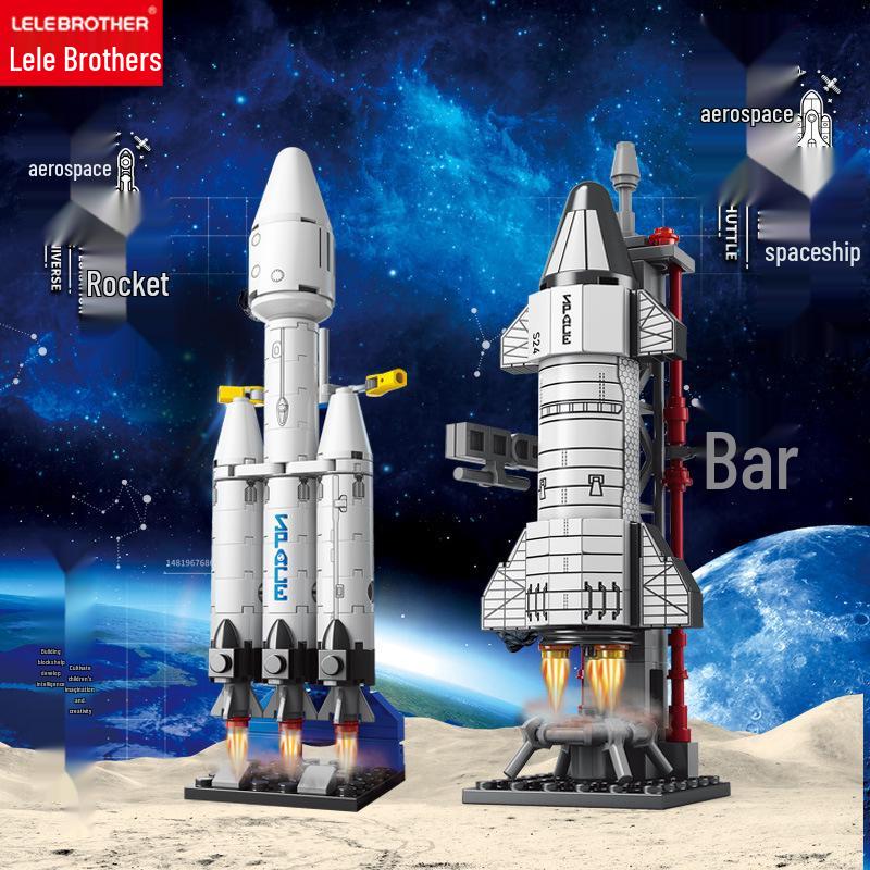 Spacecraft Starship Falcon Toy Building Blocks - Children's Rocket Assembly Set