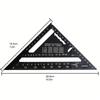 New 7 Inch Triangle Ruler Measurement Tool Carpenter Tools Inch Metric Angle Ruler Speed Square Woodworking Tools