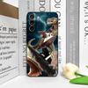 Grappige Abstracte Haai Zwarte Kat Telefoonhoesje voor Google Pixel 9A 8A 7A 6 A 7 PRO 8 9 Pro XL 5G Schokbestendig Zachte Cover Matte Fundas