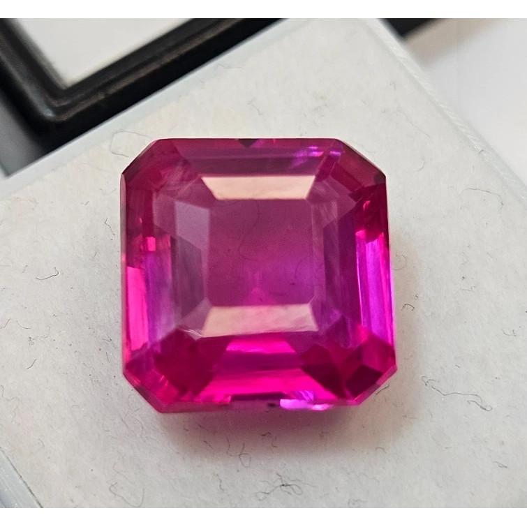 9-10 Ct Natural Pink Sapphire Square Cut Fabulous Certified Loose Gemstone