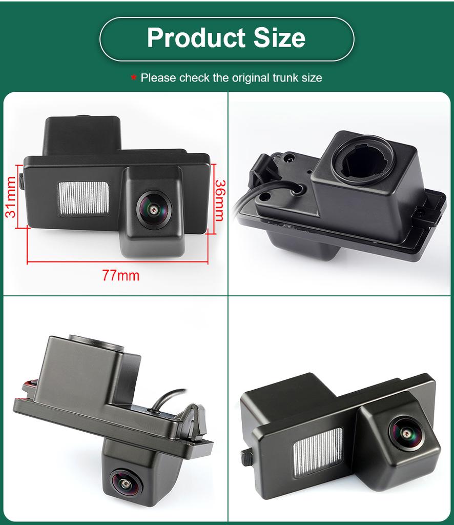 GreenYi CCD AHD1080P Night Vision Car License Plate Light Rear View Camera For Ssangyong Rexton Lester Kyron Korando 2011-2014
