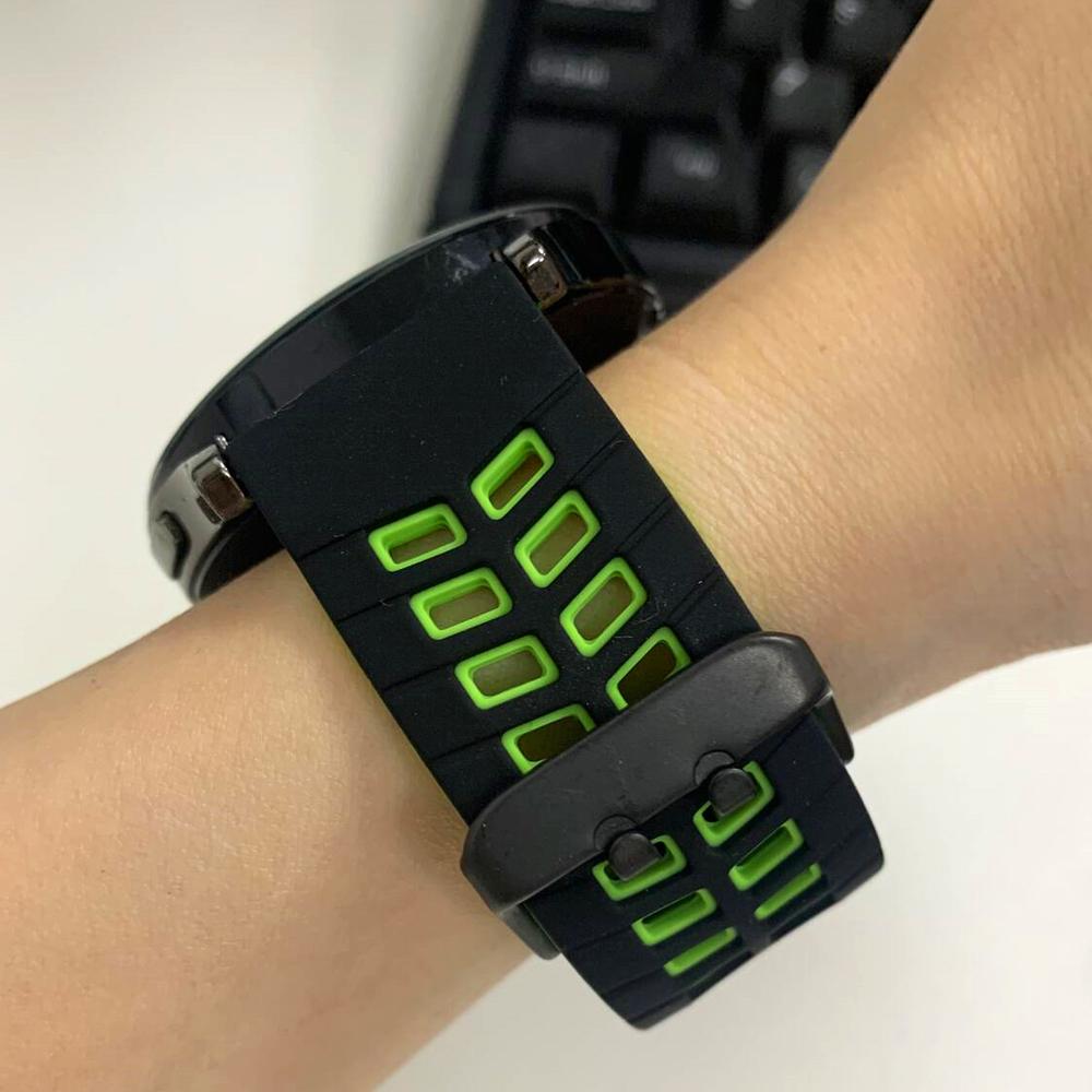 Silikon-Smartwatch-Armband 22 mm für SUUNTO RACE S, passend für SUUNTO 9 Peak DLC/PRO VERTICAL OCEAN RUN RACE S, atmungsaktives Sportarmband
