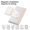 Motion Sensor LED Night Light USB Rechargeable Wireless Magnetic Cabinet Lamp Up and Down Luminous For Bedroom Closet Stair