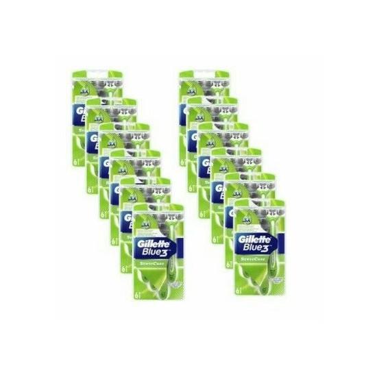 

Gillette Blue 3 Razor Sense Care 12 шт. в упаковке