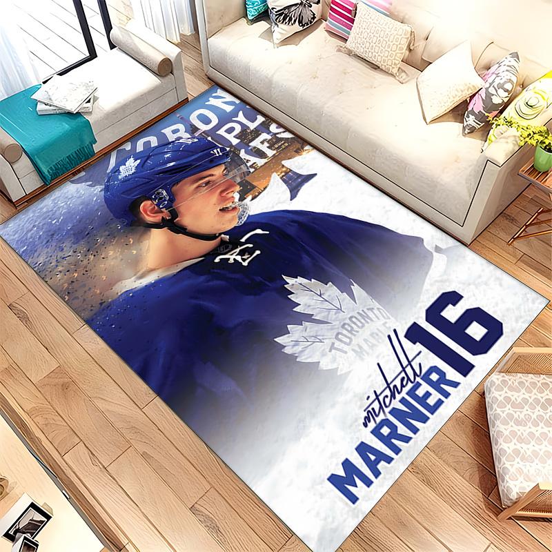 Toronto Maple Leafs (1) Tappeto Adatto Per Soggiorni Camere Da Letto Stanze Dei Computer Aree Da Pranzo E Posizionamento Sotto Tavoli E Sedie Anche Una Scelta Ideale