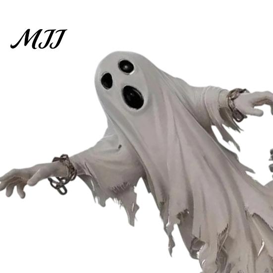 Halloween Decoration Ghost Figurine, Spooky Scream Face Resin Statue Home Decor for Indoor Shelf, Tabletop Centerpiece, Office Bedroom Figurine