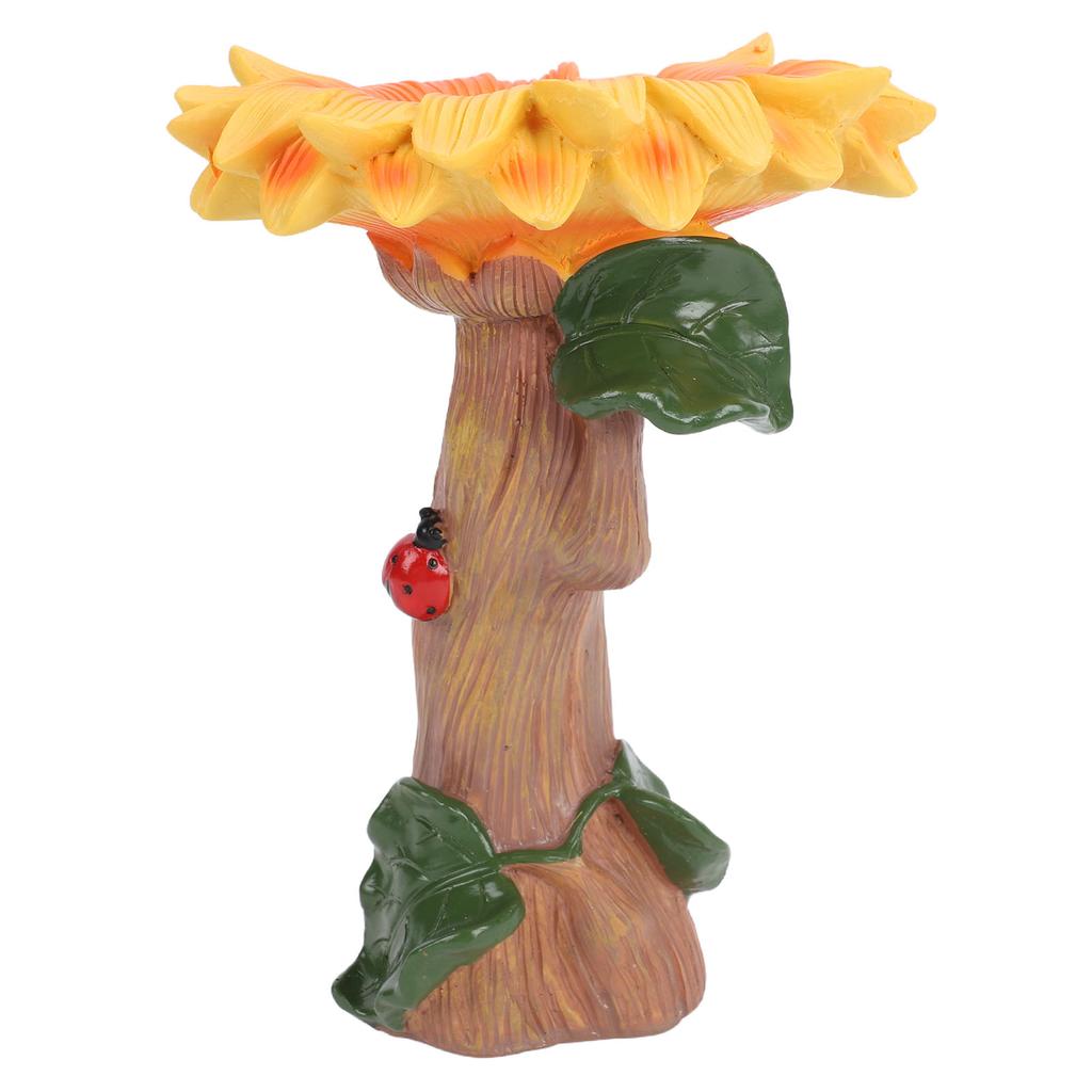 Sunflower Statue Garden Decor Resin Sunflower Sculpture Bird Feeder for Outdoor Lawn Yard Decoration
