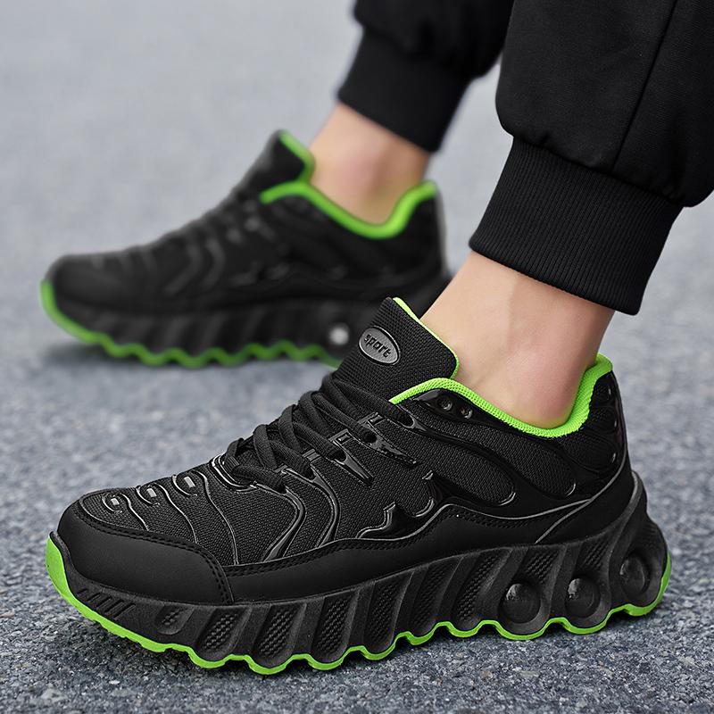 Neue Herrenschuhe Weich besohlte Sportschuhe Stoßdämpfende und bequeme Laufschuhe Atmungsaktive Mesh-Freizeitschuhe für Herren