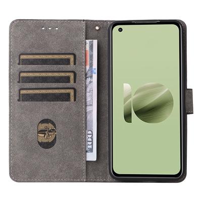 For Asus Zenfone 10 5G/Zenfone 9 5G Phone Case Wallet Stand Magnetic PU Leather RFID Blocking Cover with Strap