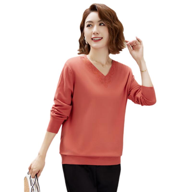 

Yu Zhaolin Women s V-Neck Pullover Sweater One Size (90-130 catties)