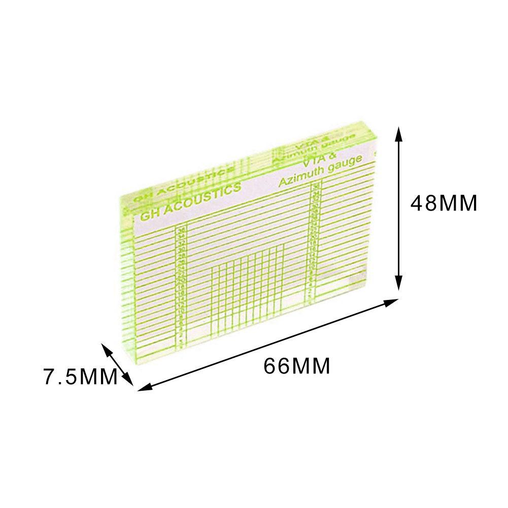 Horizontal VTA Balance&Azimuth Adjustment Ruler Vinyl Record Player Measuring Phono Tone Arm VTA/Cartridge Azimuth Ruler
