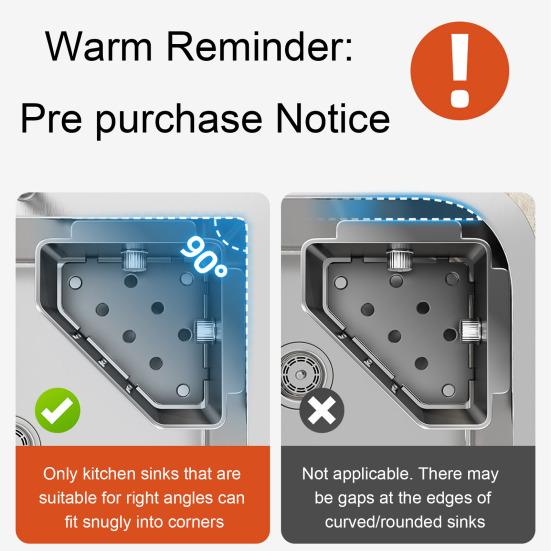 Sink Filter Rack with Suction Cups for Kitchen Sink Excellent Drainage Rustproof Carbon Steel Sponge Holder Multi-Functional Storage Rack for Soap