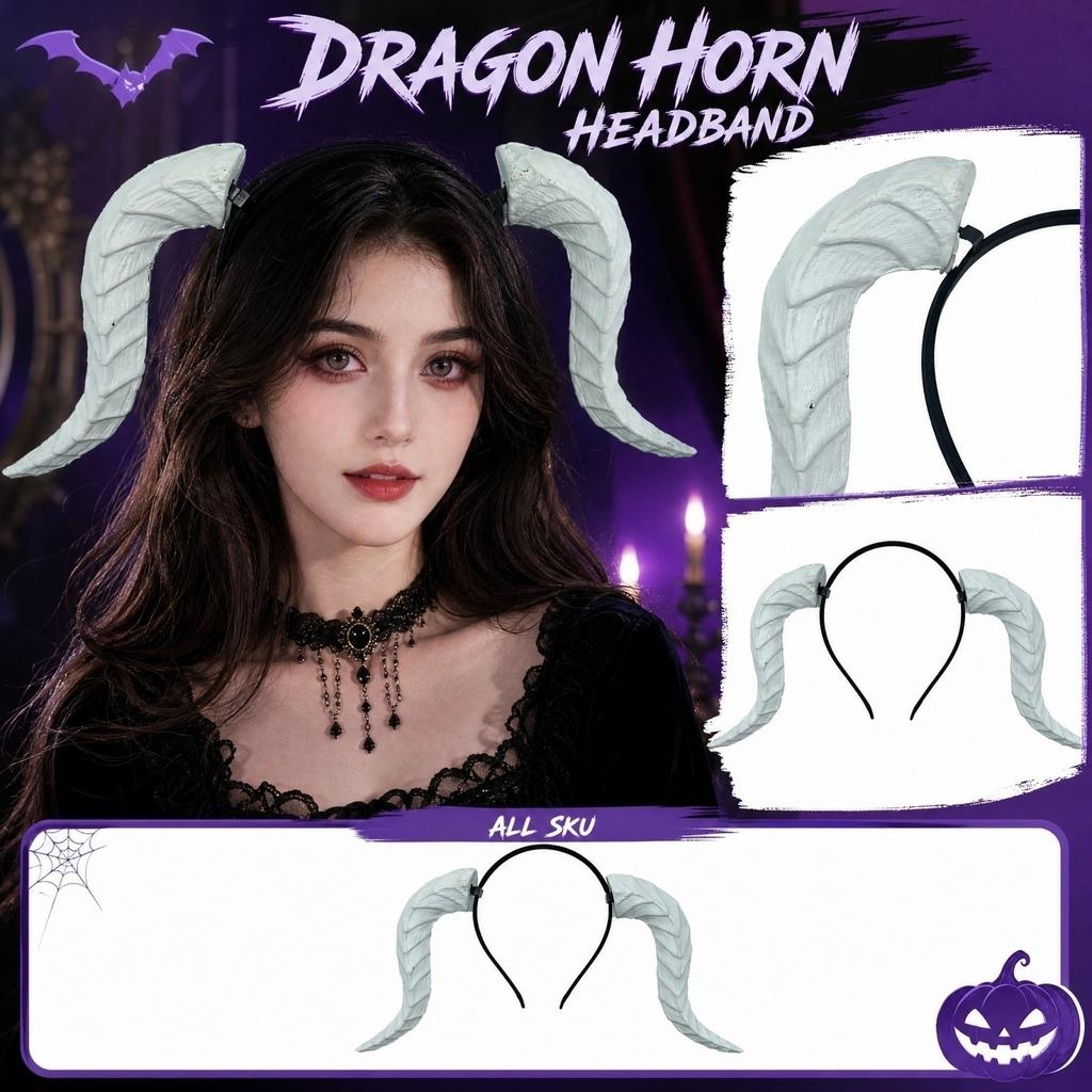 Halloween Headband Bull Headpiece for Costume Party Color