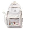 Schoolbag new sweet striped backpack schoolgirl class polka dot schoolbag leisure travel lace bow backpack